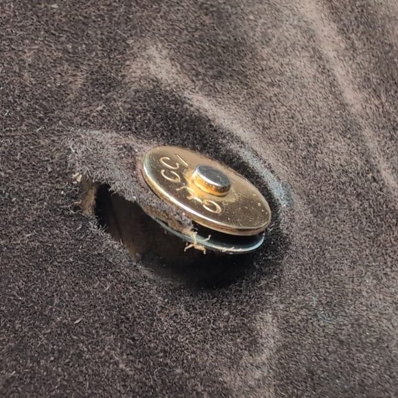 Gucci Vintage Metallic Brown Handbag with Bamboo Handle - Picture 9 of 12